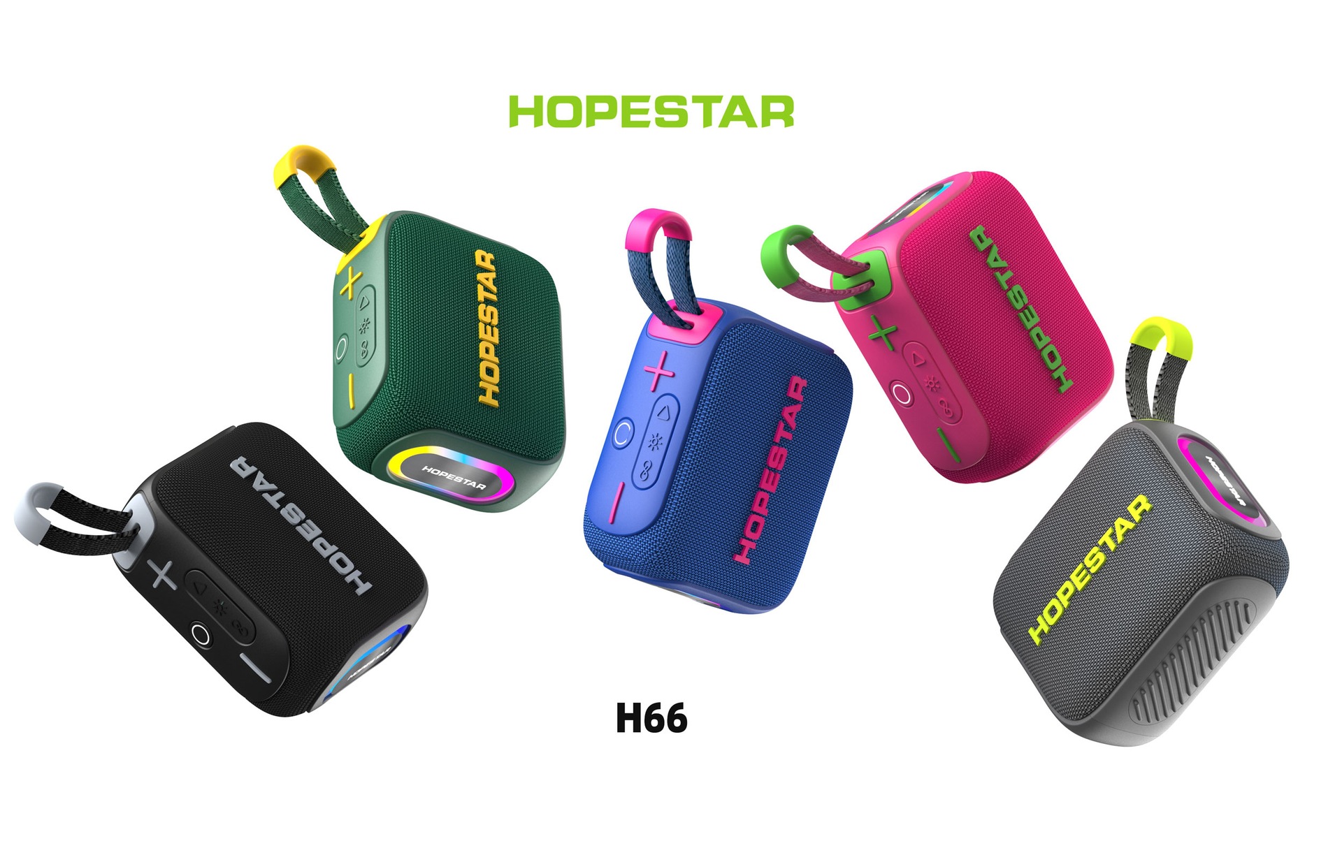 HOPESTARH66 Altavoz Bluetooth pequeño, subwoofer portátil impermeable para exteriores, altavoz pequeño con sonido estéreo