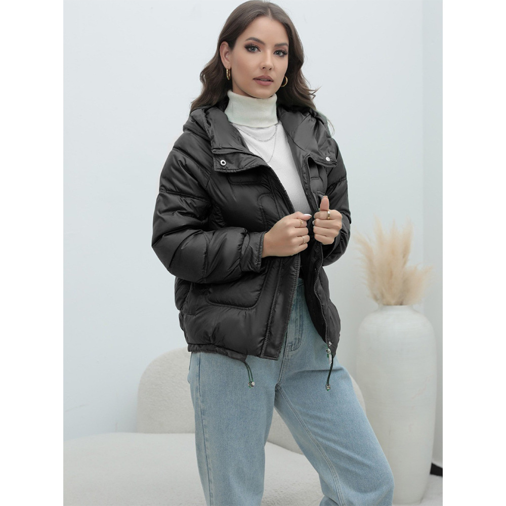 俄罗斯出口女装秋冬外套加厚棉袄亮色立领小清新气质美女爆款棉衣