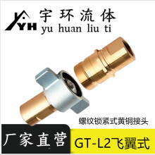 厂家螺纹锁紧式液压快速接头黄铜  飞翼式液压接头设备清洗车L2