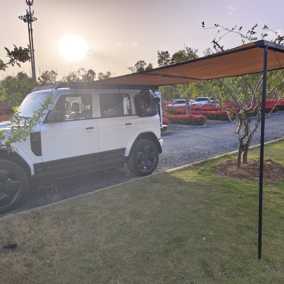 Car Canopy Camping Side Tent Aluminum Alloy Hard Shell Side Tent Side Canopy