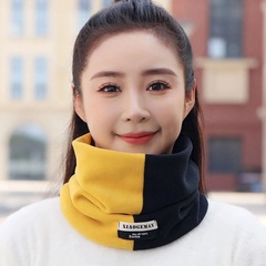 新型男女同モデル秋冬防風マスクはマフラー防寒とベルベットの頭保温神器の首保護の首カバーに乗る