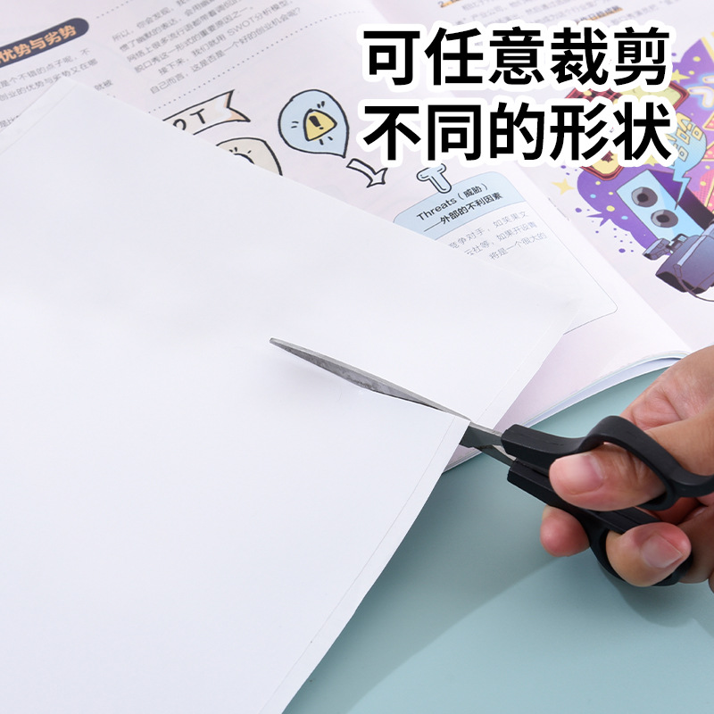 Amazon Venta caliente de alta viscosidad A4 adhesivo de doble cara fuerte sándwich de papel adhesivo de doble cara transparente PET película de doble cara