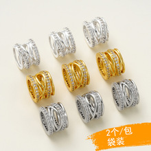 18k��߱�ɫ��ʯͰ���U���۾��ֹ�diy����������Ʒ�������