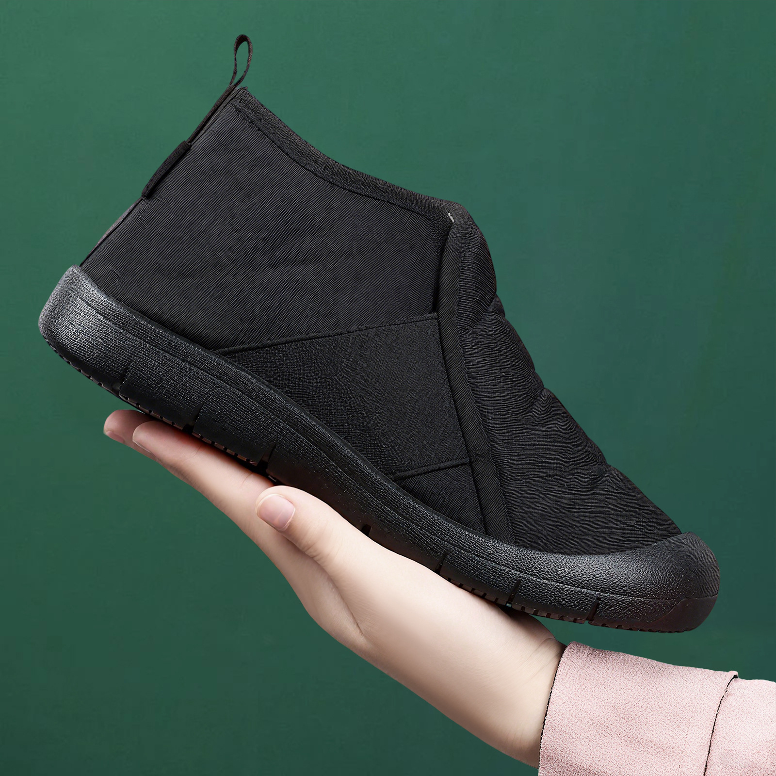 Zapatos de algodón para mujeres nuevas botas cálidas y botas de nieve gruesas casuales, botas de algodón para mujeres, botas cómodas a prueba de frío