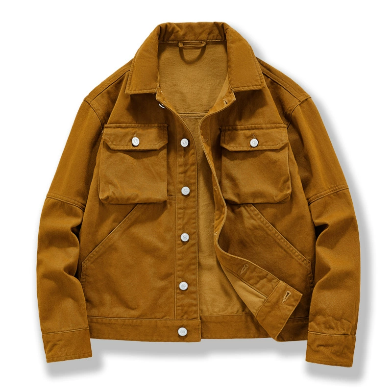Высококачественная американская ретро тяжелая джинсовая куртка мужской весенний новый свободный прилив