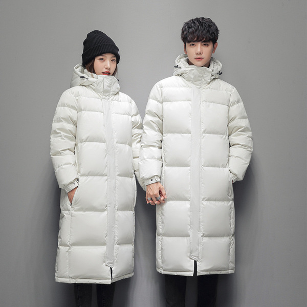 Long keep warm velvet down jacket for boys for men and women