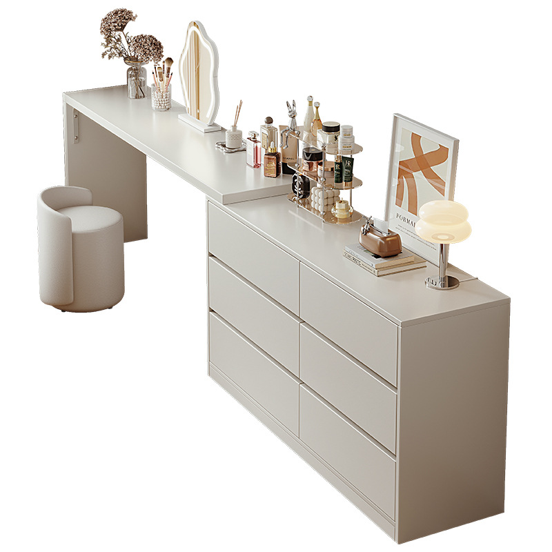 Mueble de cabecera, dormitorio doméstico, armario de almacenamiento contra la pared, espacio de rendija estrecha, uso de armario de cola de cama largo, estante de piso, armario bajo