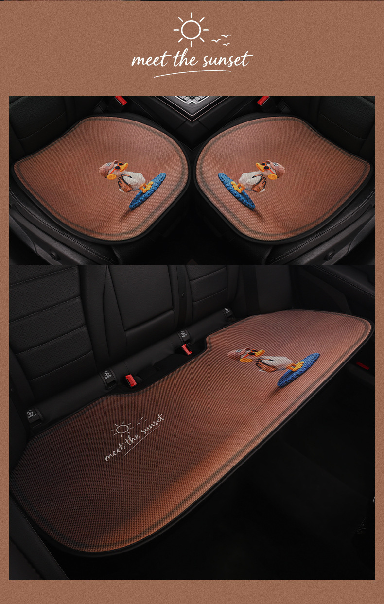 26 New Cross-Border Models of Little Duck Car Seat Cushions, Suitable for All Seasons, Cute, Breathable, Wear-Resistant, and Comfortable for Women
