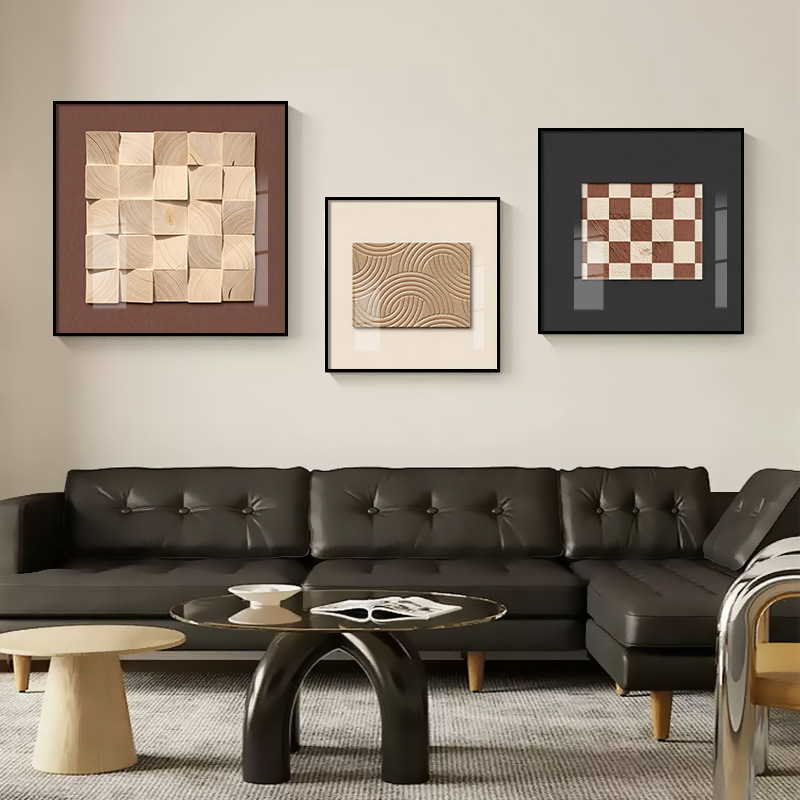 Medieval Style Living Room Decorative Painting Retro Niche Art Mural Abstract 3D Stereo Restaurant Bedroom Hanging Painting