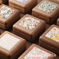 新しい木のプリントのアクセサリーの箱のブレスレットのネックレスの包装箱の便利なイヤリングの宝石の装飾品の箱の手の串の錦の箱