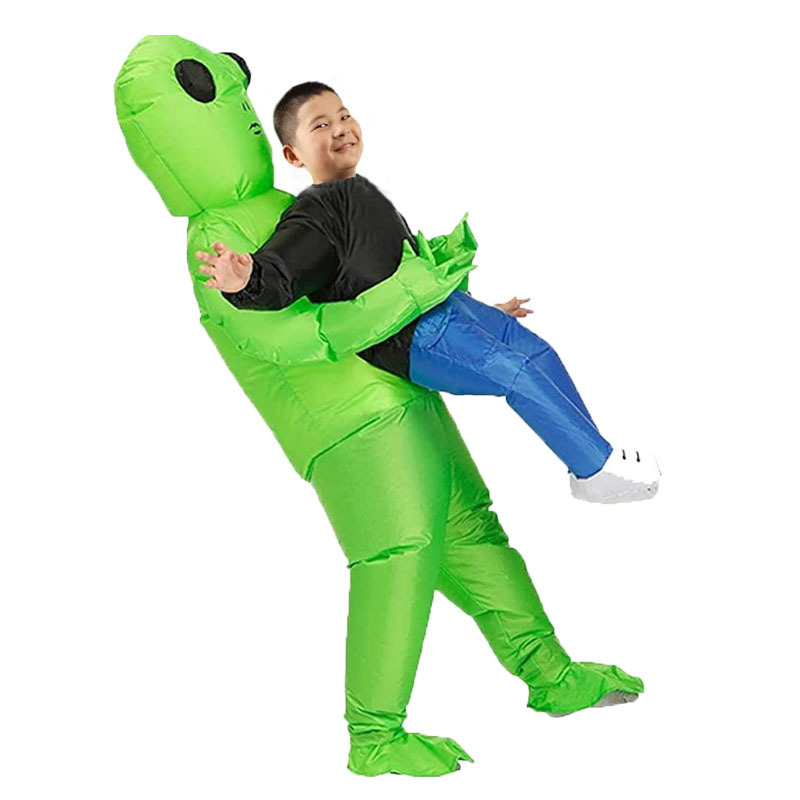 Disfraz Inflable de Mascota para Fiesta de Halloween, Disfraz de Fantasma Alienígena Montable, Edición Limitada, Exclusivo Transfronterizo