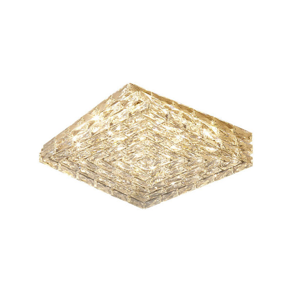 Square modern and minimalistic creative LED ceiling light stainless…