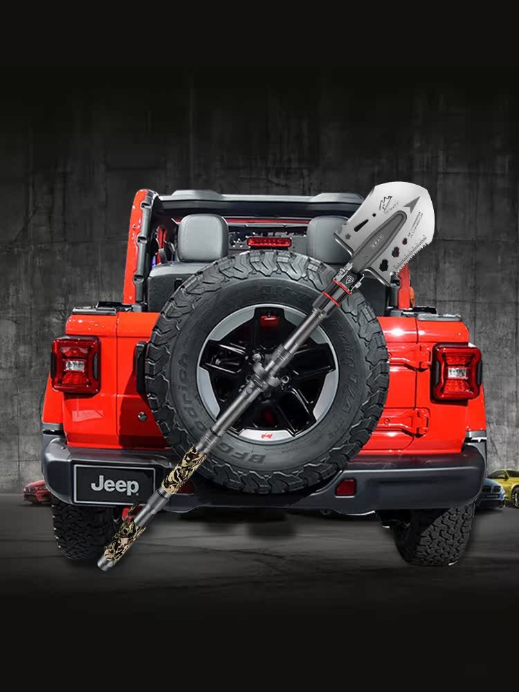 哈拿工兵铲多功能户外车载铁锹中国特种兵工手铲子锰钢版大号折叠