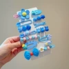 44# Dopamine 14-piece set-blue [soft glue]