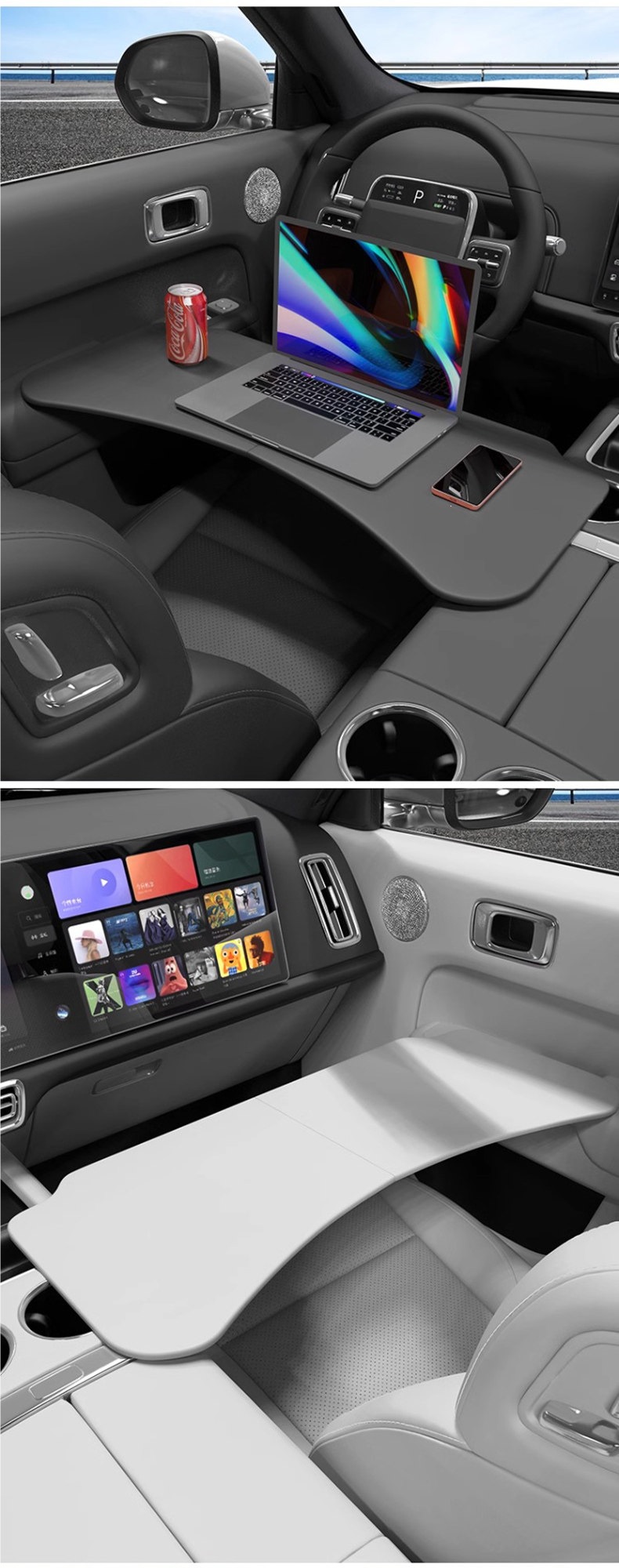 Ideal i6/i8/L6/L7/L8/L9 multifunctional small table board, car-mounted foldable computer table and dining tray, official same model