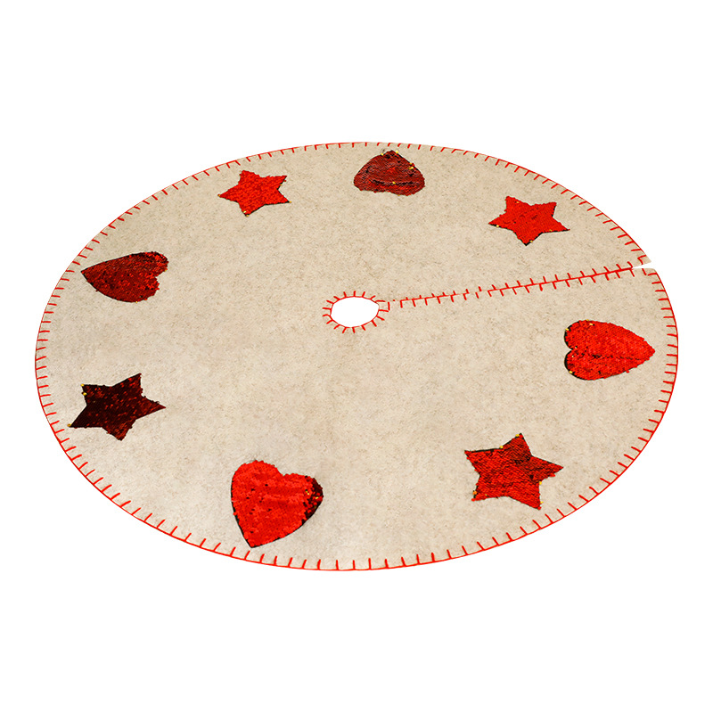 Nuevos adornos transfronterizos de gran falda de árbol de Navidad delantal de base de decoración de Navidad manta al por mayor