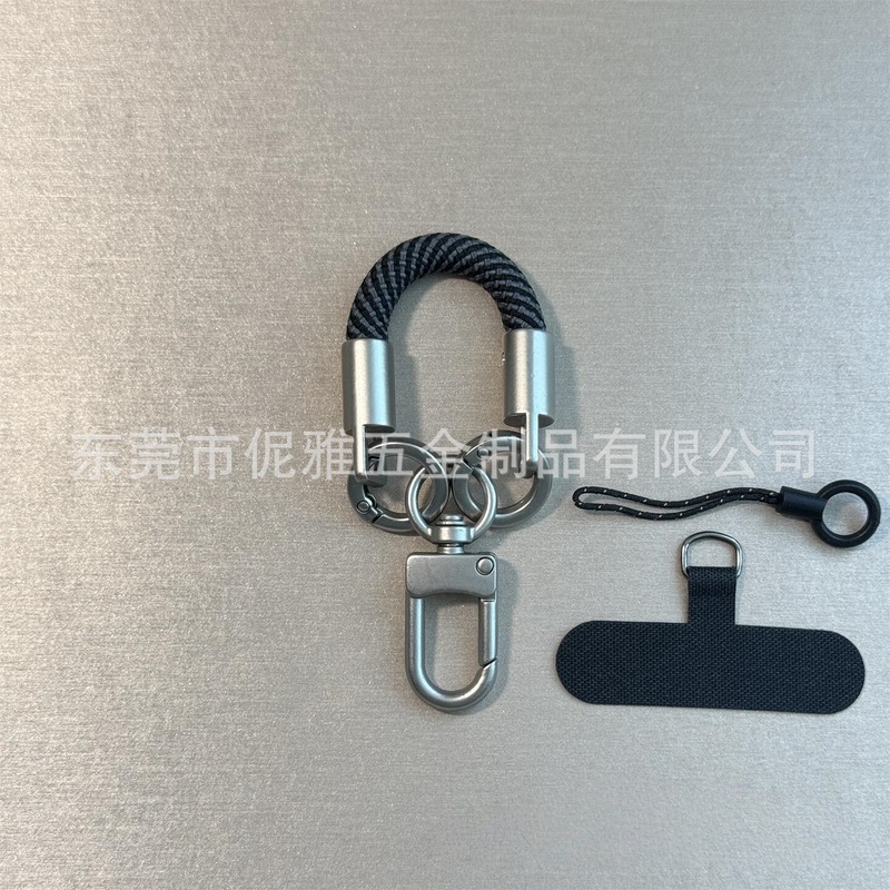 钛原色个性高端手机短款挂绳创意时尚百搭迷你手指绳汽车钥匙扣绳|undefined
