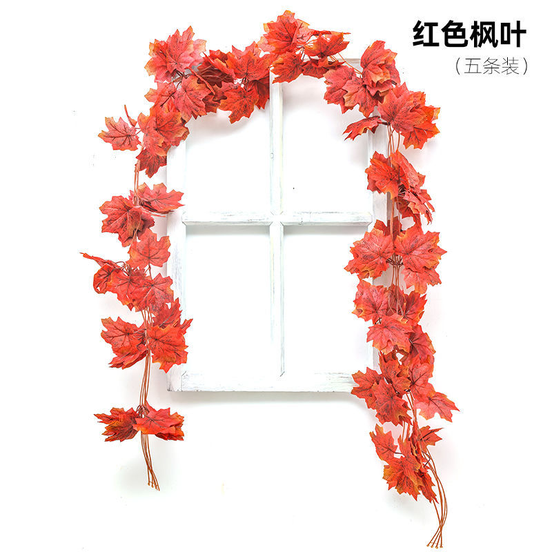 새로운 붉은 단풍 나무 잎 등나무-5