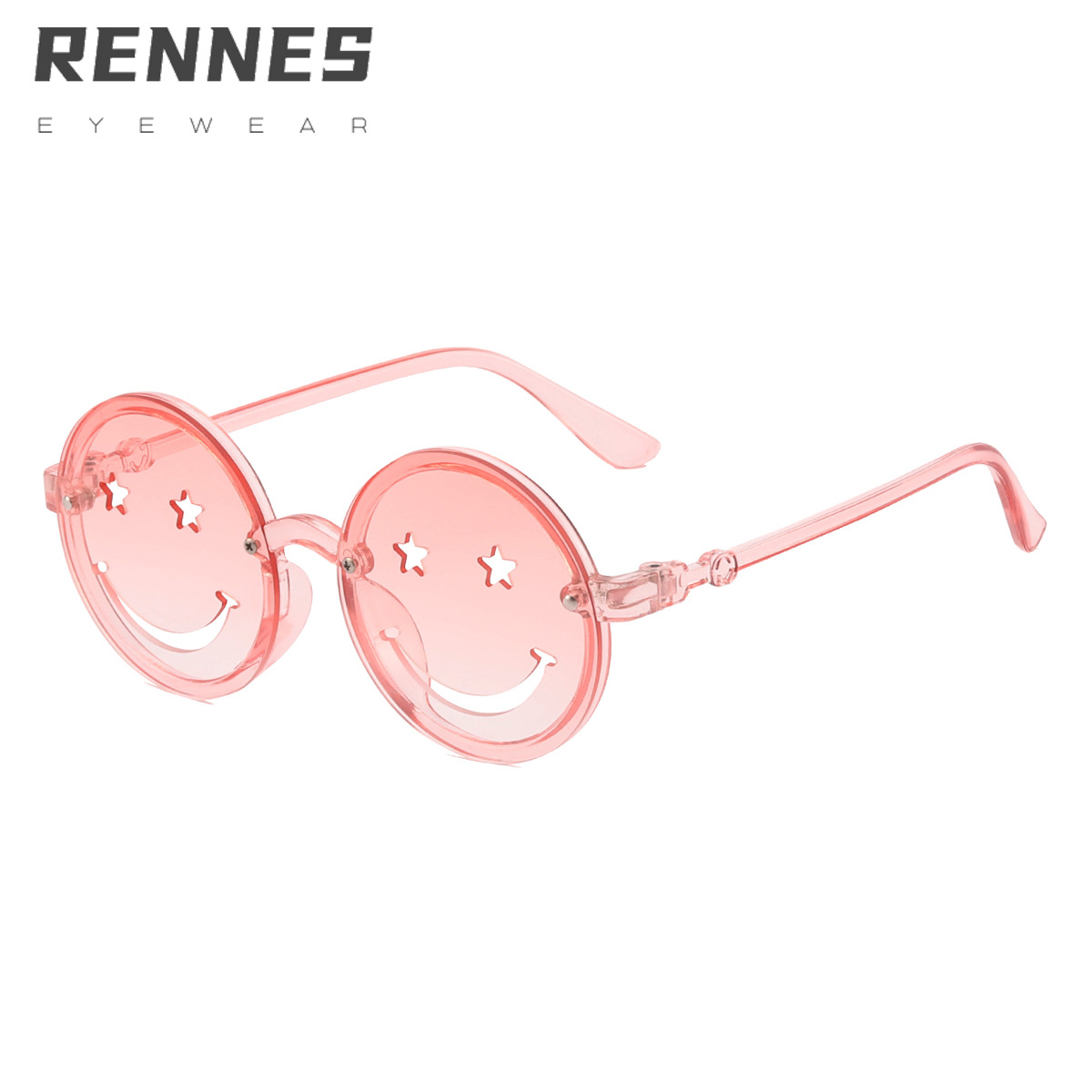 2022 nuevo juguete de los niños gafas de moda gafas de fiesta pasarela lindo viento sonriente niños gafas de sol 6688