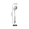 0.8mm with a magnetic nine bead handle powder rake