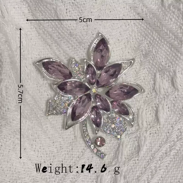Hibiscus Silver Purple Diamond