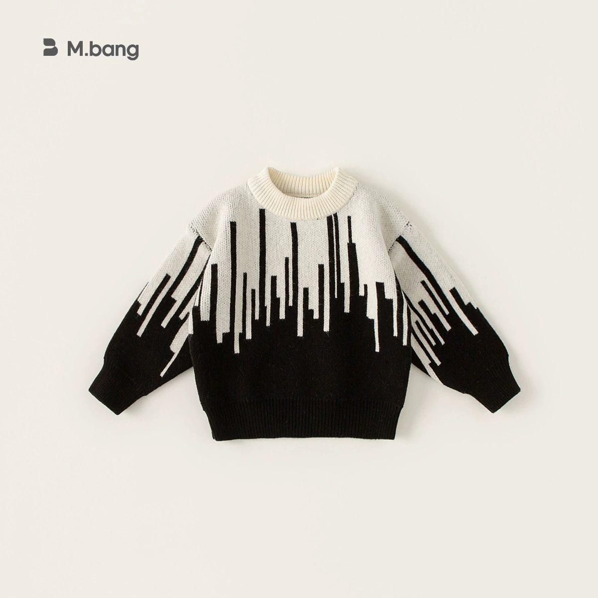 Children's knitted sweater, boys, autumn demi-season, wool blend long-sleeve, sizes for heights 80–150 cm