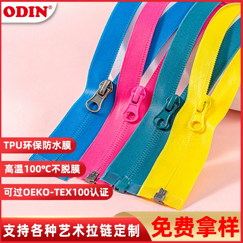 Nylon waterproof travel jacket with zipper, raincoat, tent