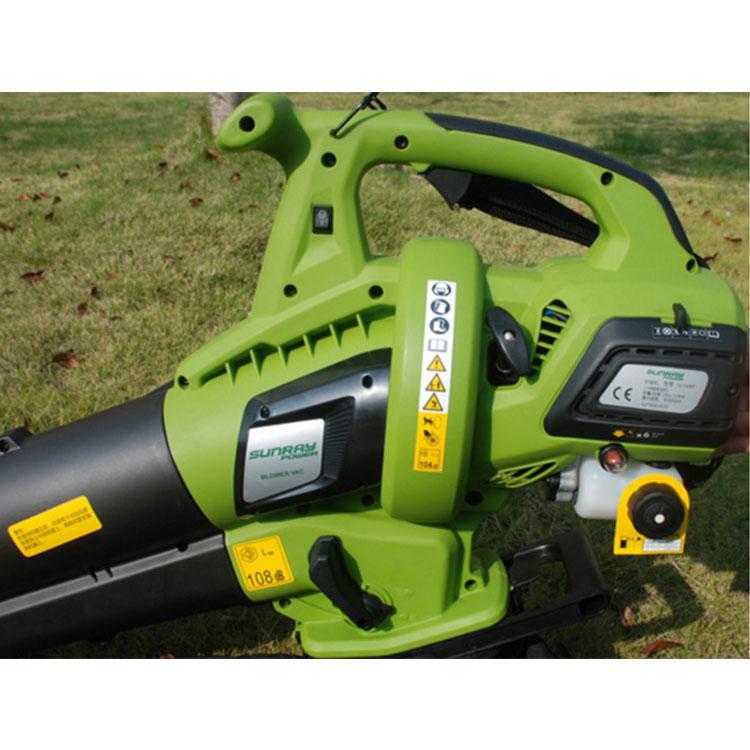 Máquina portátil de soplado de gasolina y succión de hojas para equipos de limpieza de jardín urbano