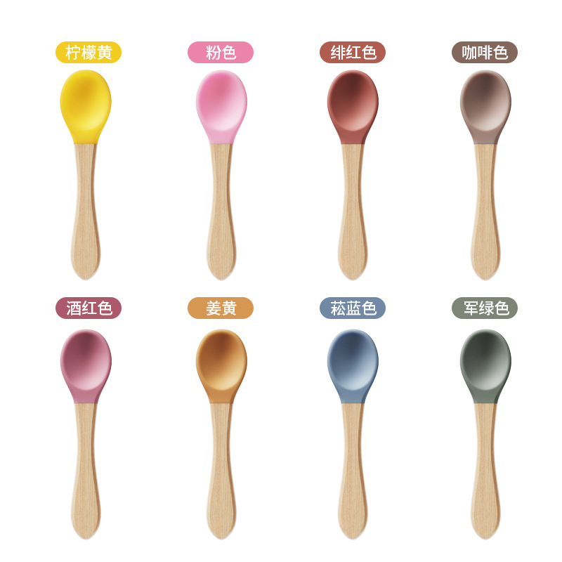 Ventas transfronterizas en caliente de silicona para niños cubiertos para bebés herramientas de cuenco de ventosas cuenco de comedor anti-caída productos para madres y bebés