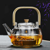玻璃提梁壺透明高硼矽玻璃茶壺批發珍珠棉裝帶把茶具煮茶器煮茶壺