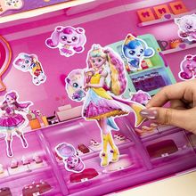 奇妙萌可儿童3d立体泡泡贴纸书3-6岁益智玩具女孩卡通反复粘学海