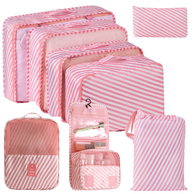 Bolsa de almacenamiento de viaje transfronterizo de ocho piezas Bolsa de almacenamiento de viaje de negocios Bolsa de almacenamiento de gran capacidad Bolsa de almacenamiento de viaje impermeable