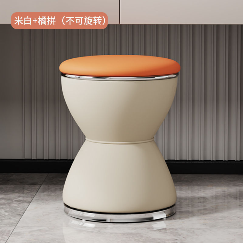 轻奢化妆凳卧室梳妆凳现代简约小户型家用梳妆台椅子高级感美甲凳|undefined