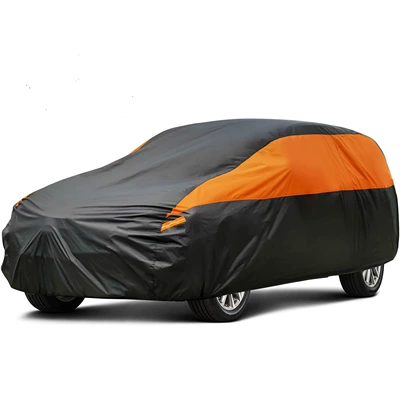 Dustproof, Heat Insulation, Rainproof, Thickeneded, Universal, Car clothing - 2l-black-and-orange-stitching