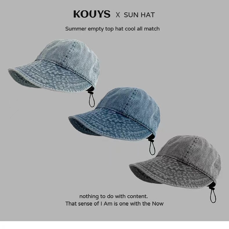 Denim retro hat
