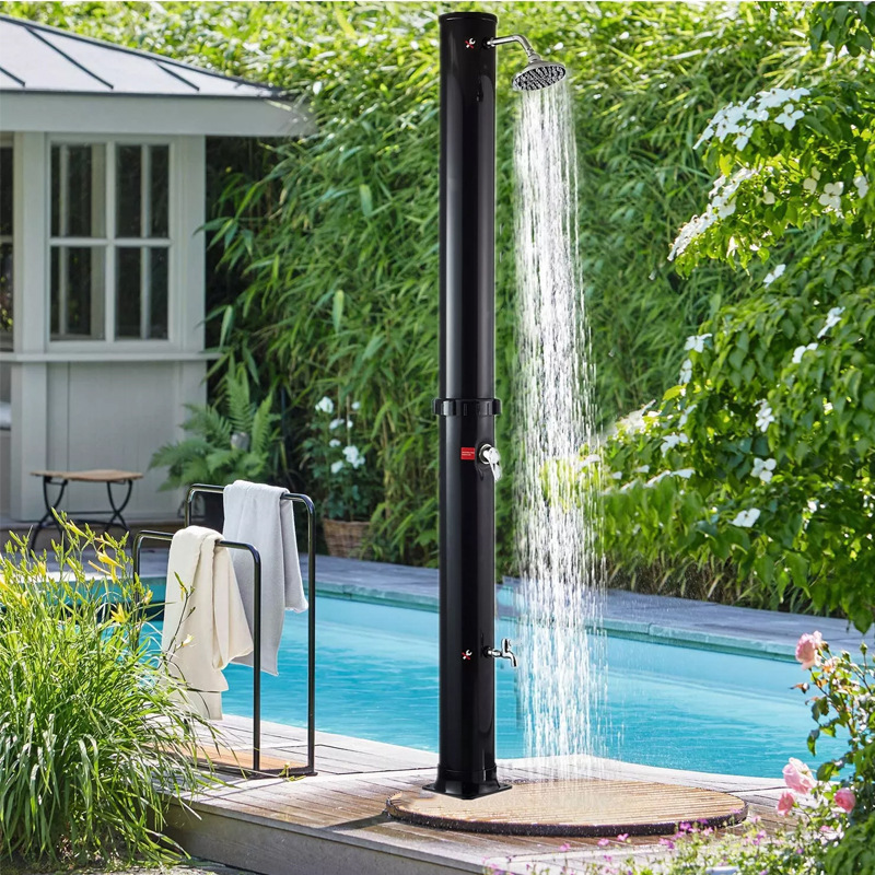 35 liters beach shower column constant temperature outdoor Four Seasons solar shower column hotel homestay standing two-section shower