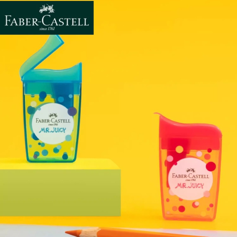 Alemán Faber-Jia jugo de un solo agujero sacapuntas estudiante sacapuntas niños estudiante portátil
