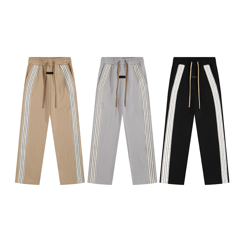 Fog Side Webbing Pants 2024 Autum New Large Size Men's Youth High Street Fashion Brand Sweatpants Wholesale