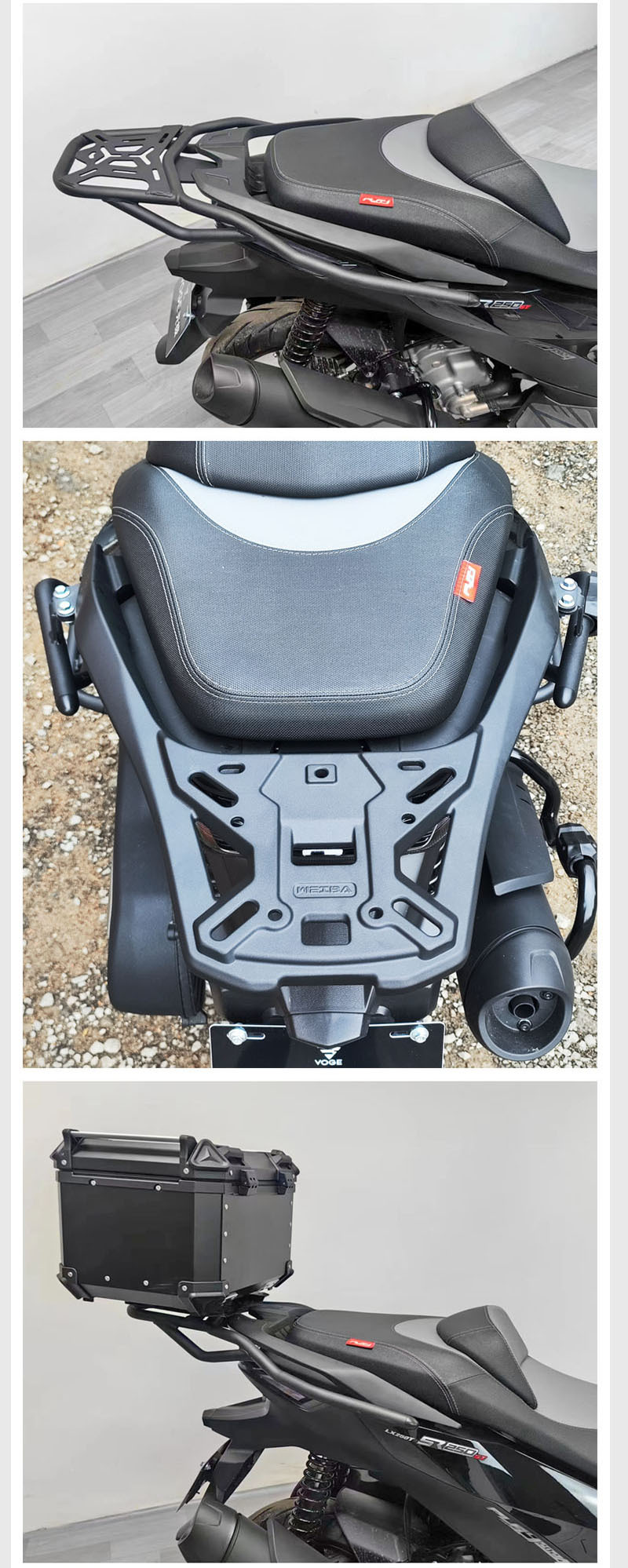 Applicable to Longxin Wuji SR250GT bumper pedal exhaust bumper drop-resistant bumper rear shelf modification accessories