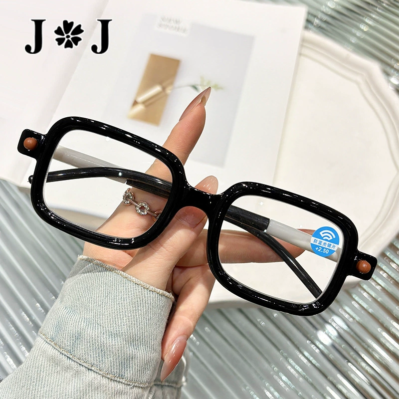 DME Live Network Red HD анти-Blu-ray очки для чтения, большая рамка, квадратная мода старый свет, очки для чтения, мужские и женские плоские зеркала