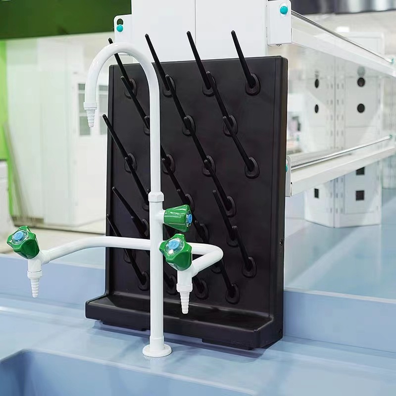 Drying rack for experiments, double-sided equipment with accessories, measuring cup, glass holder 4