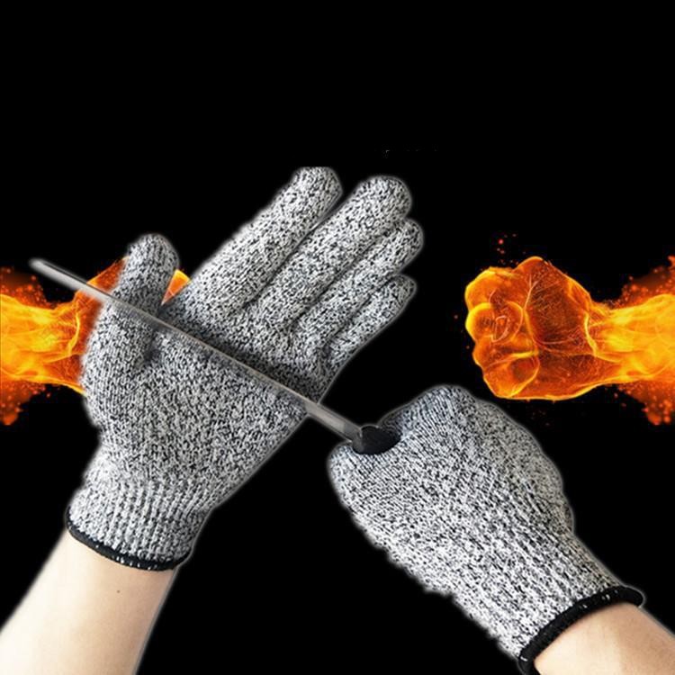 厂家批发5级HPPE防割手套 防切割手套级屠宰厨房针织手套玻璃建筑