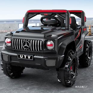 大款兒童電動汽車越野車男女孩寶寶充電電瓶車四驅可坐人玩具車