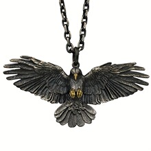 G 17297 Retro Eagle Pendant Necklace 复古鹰项链 跨境欧