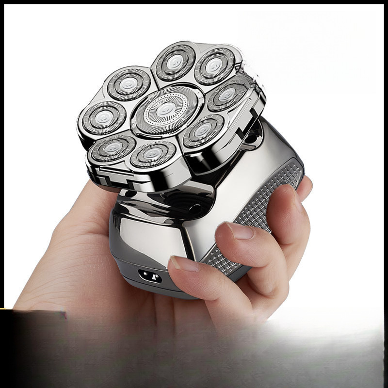 German Imported Nine-Blade Head Shaving Tool Electric Shaver for Men Self-Shaving Bald Head Shaver