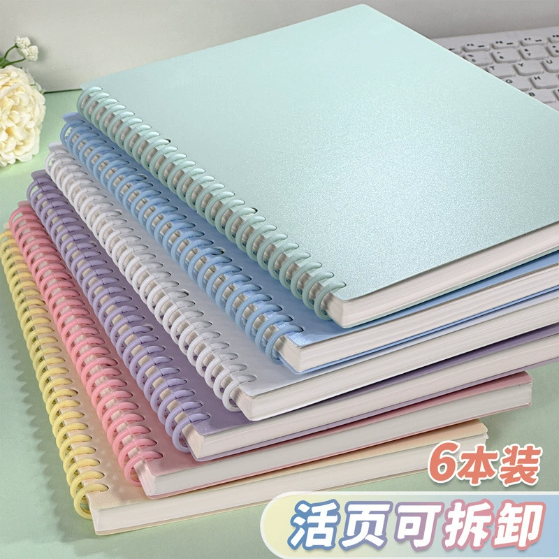 Removable-page notebook, universal student notebook A5/A4, refillable 60–80 sheets, tear-off