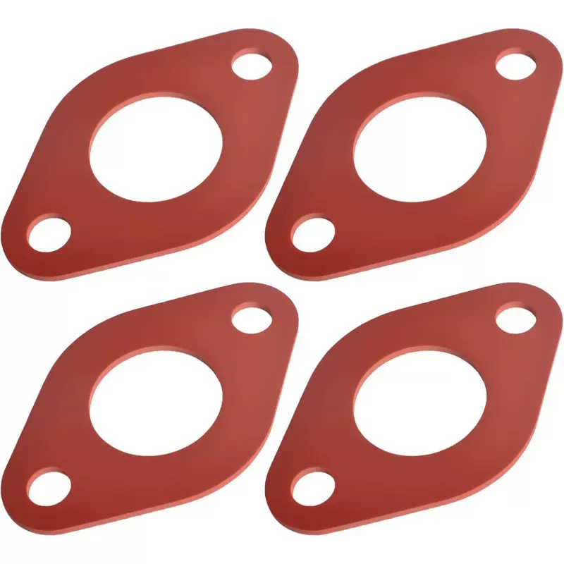 跨境专供循环泵用法兰垫片循环泵易损件硅胶红色泵用配件