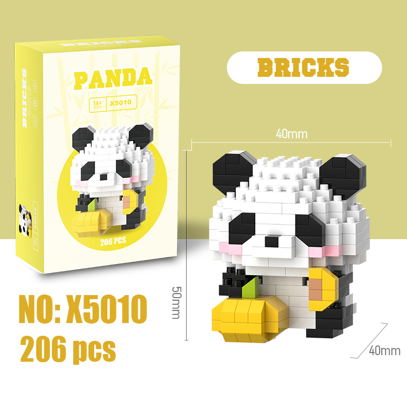Modelo de Bloques de Construcción en Miniatura de Plástico DIY