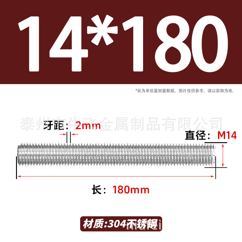 304 acero inoxidable barra de tornillo de tornillo de rosca completa barra de tornillo de perno alargado perno M12M16M18M20 image 66