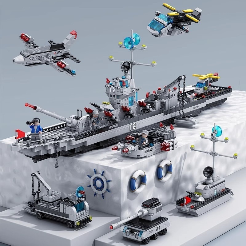 Compatible con bloques de construcción militares, cohetes espaciales, mechas, dinosaurios, tanques, aviones, cajas pequeñas, juguetes para niños al por mayor.